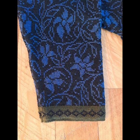 Skjaeveland Norway Sweater Women's Pure Wool No Size Tag Longer Length - Picture 8 of 9